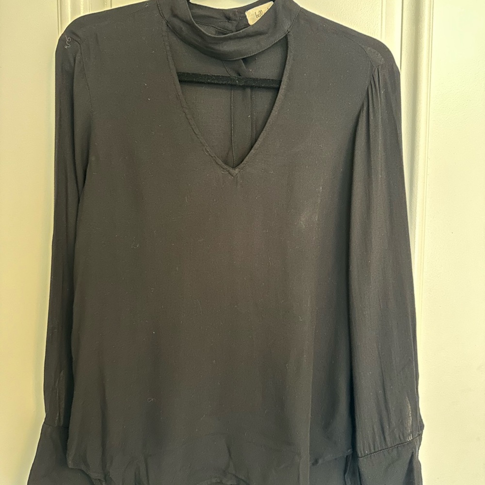 Bella Dahl Charcoal Blouse